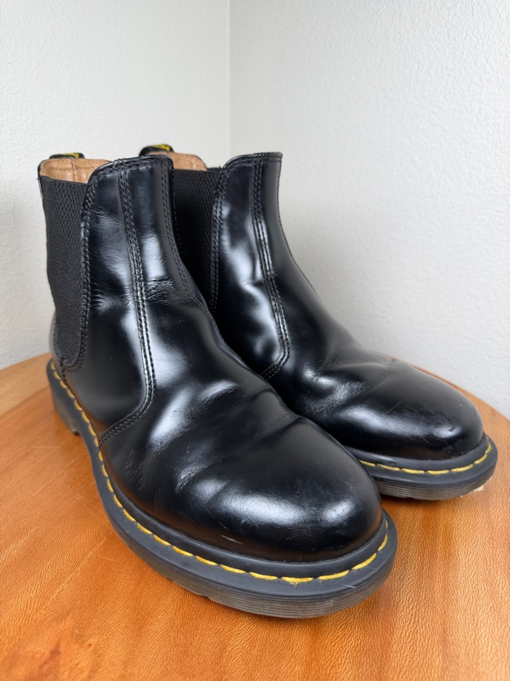 Dr. Doc Martens 2976 Chelsea Boot Black Smooth Leather Men’s 8/Ladies 9 - Picture 6 of 16